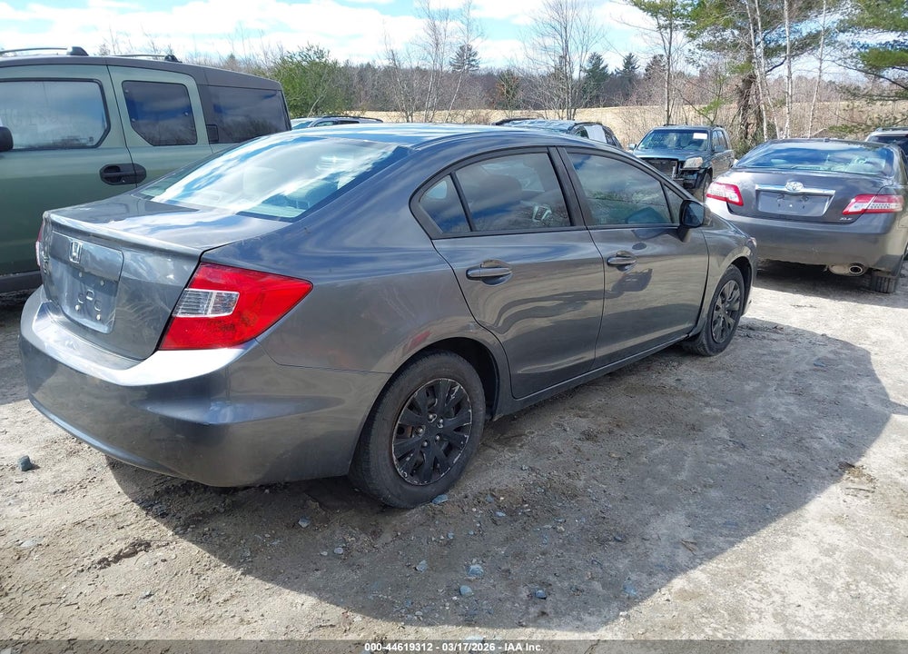 2012 HONDA CIVIC LX VIN: 19XFB2F53CE042998