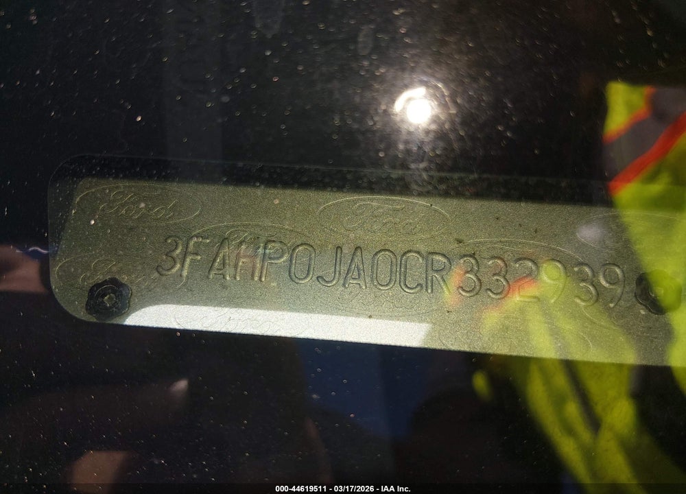 2012 FORD FUSION SEL VIN: 3FAHP0JA0CR332939