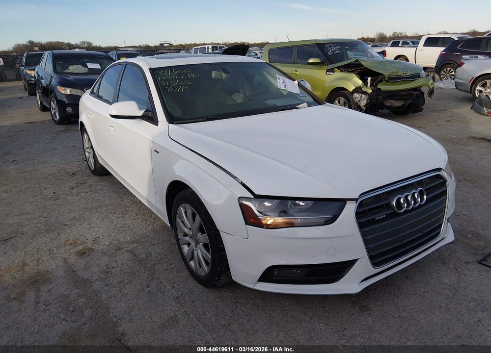 2014 AUDI A4 2.0T PREMIUM VIN: WAUBFAFL1EN029965