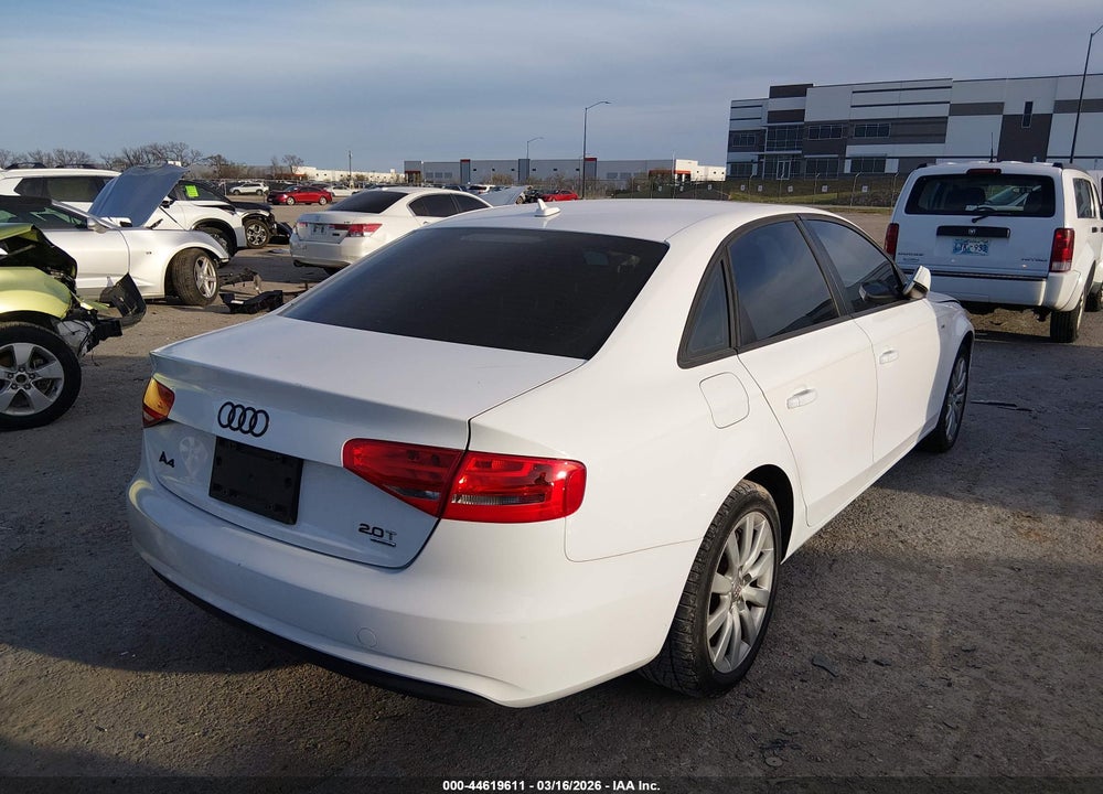 2014 AUDI A4 2.0T PREMIUM VIN: WAUBFAFL1EN029965