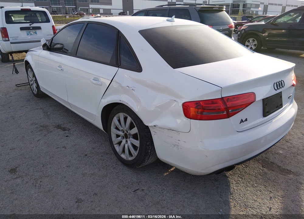2014 AUDI A4 2.0T PREMIUM VIN: WAUBFAFL1EN029965