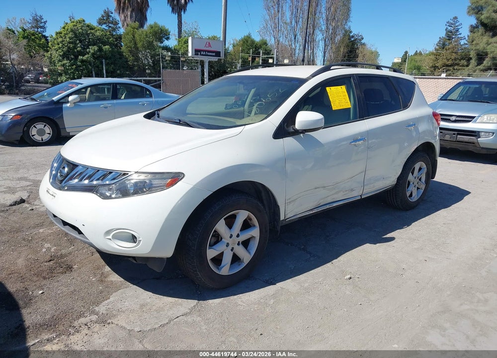 2009 NISSAN MURANO S VIN: JN8AZ18U19W030923