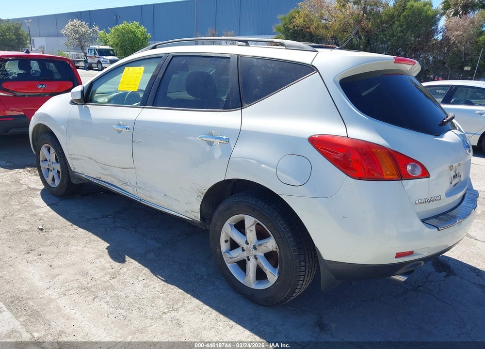 2009 NISSAN MURANO S VIN: JN8AZ18U19W030923