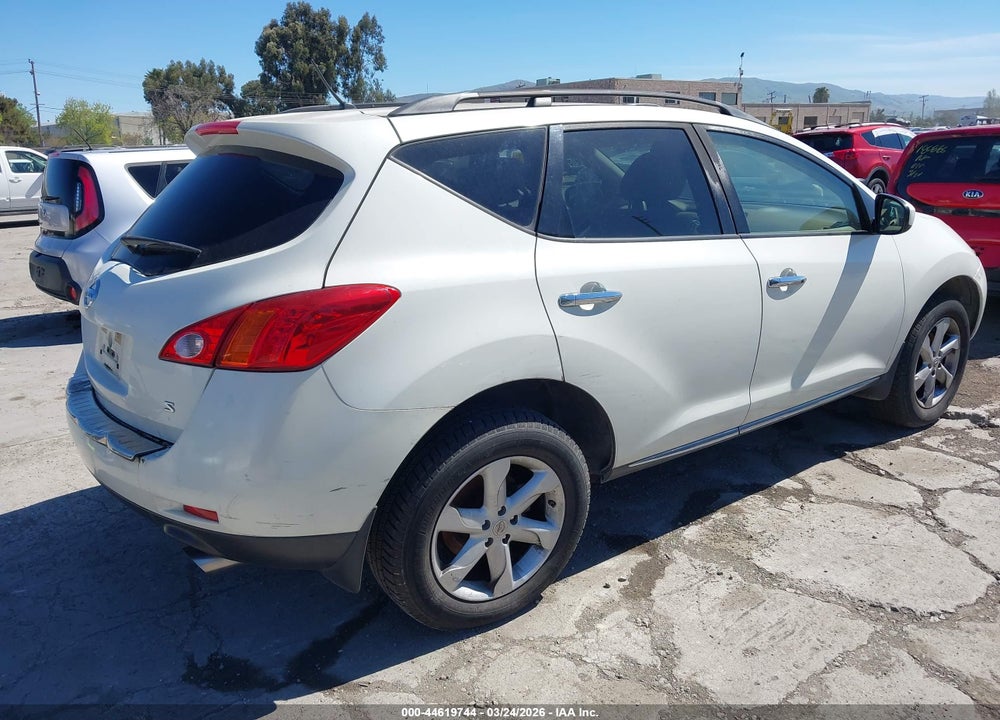 2009 NISSAN MURANO S VIN: JN8AZ18U19W030923