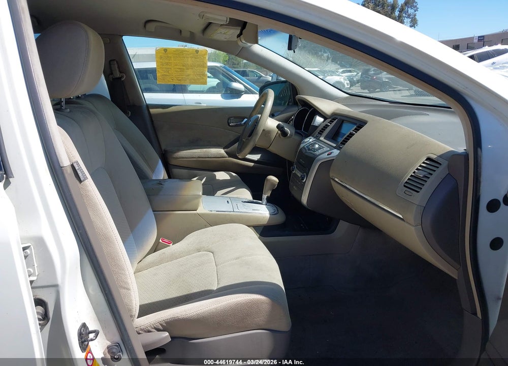 2009 NISSAN MURANO S VIN: JN8AZ18U19W030923