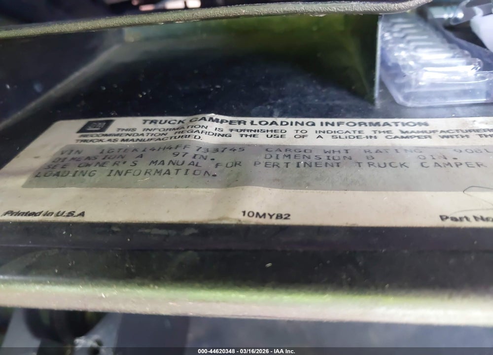 1985 GMC K1500 VIN: 1GTEK14H4FF733745