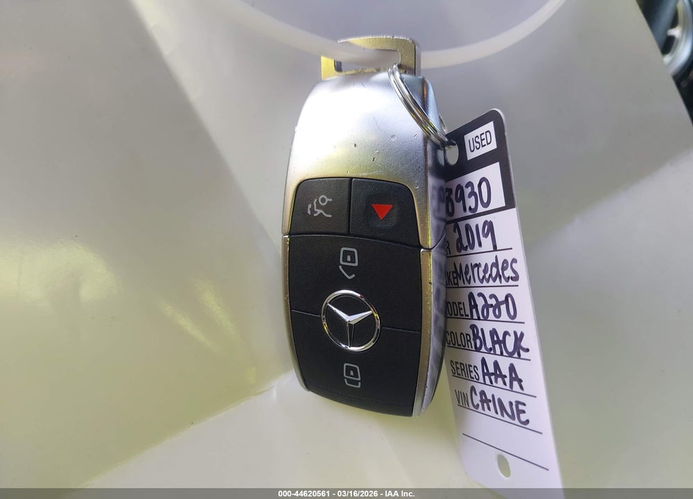 2019 MERCEDES-BENZ A 220 VIN: WDD3G4EB9KW001387