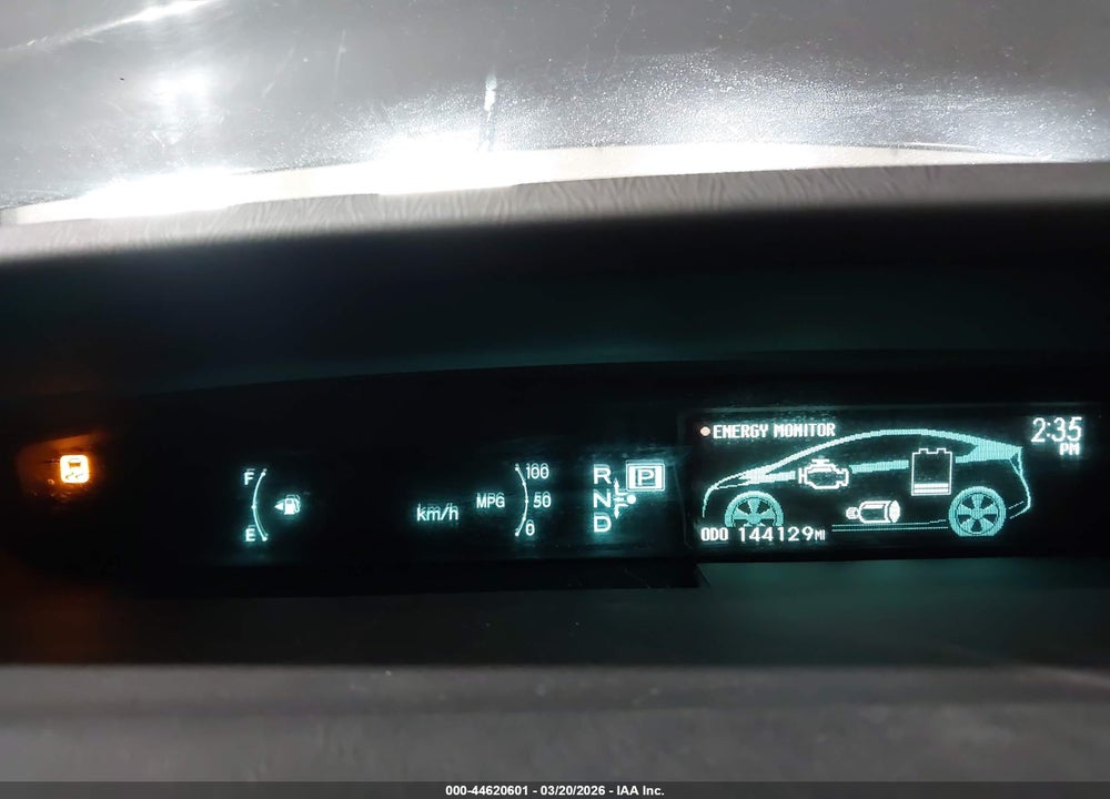 2011 TOYOTA PRIUS THREE VIN: JTDKN3DU4B1372124