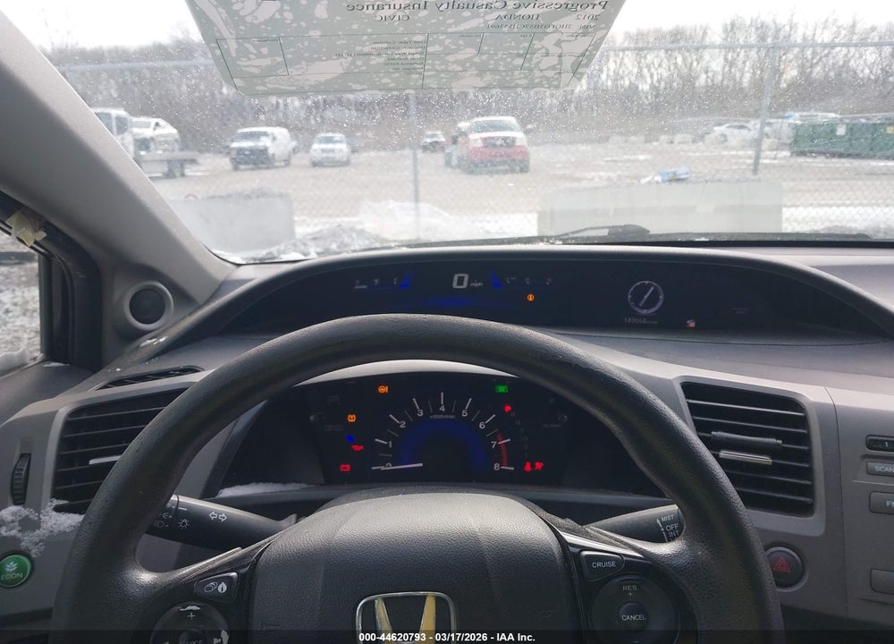 2012 HONDA CIVIC LX VIN: 2HGFG3B57CH533691