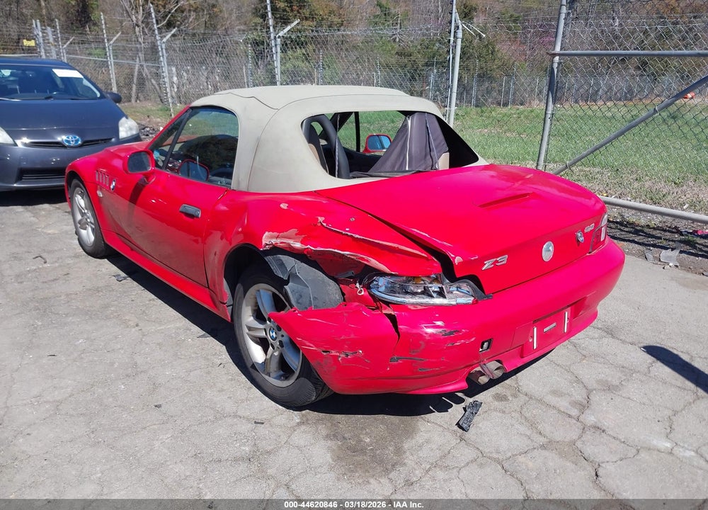 2000 BMW Z3 2.3 VIN: 4USCH934XYLG04459