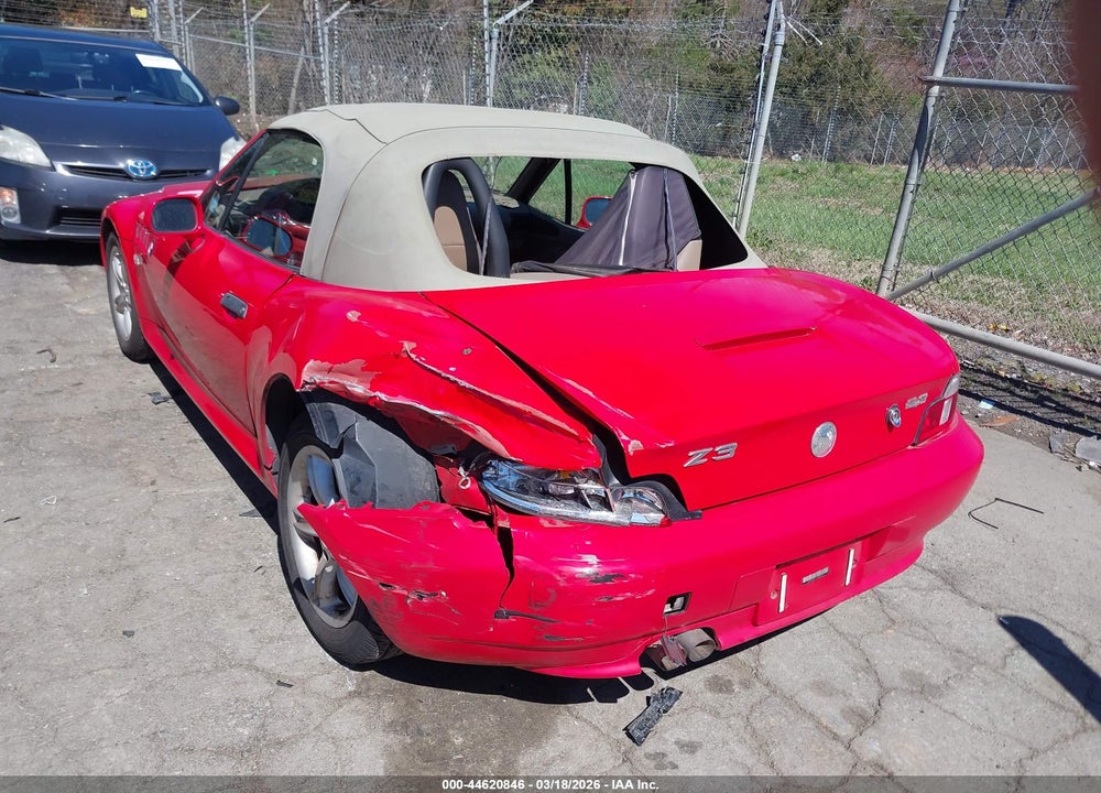 2000 BMW Z3 2.3 VIN: 4USCH934XYLG04459