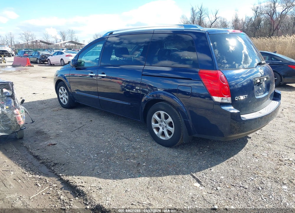 2008 NISSAN QUEST 3.5 S VIN: 5N1BV28U78N112690