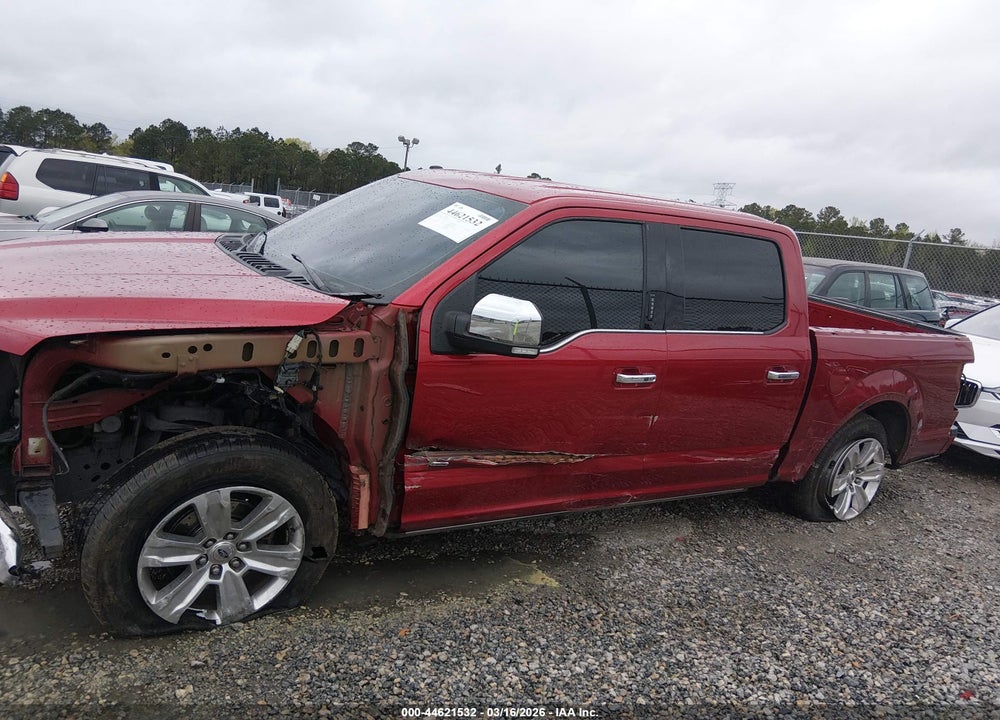 2017 FORD F-150 PLATINUM VIN: 1FTEW1CG2HFC56295