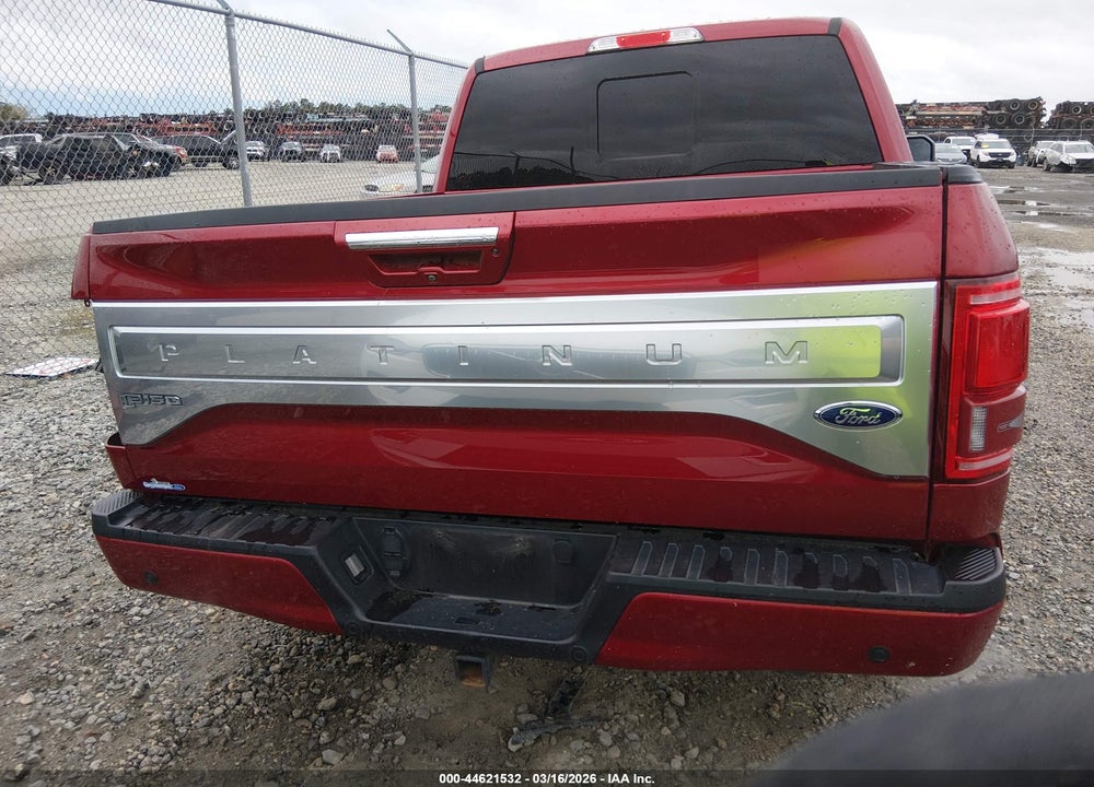 2017 FORD F-150 PLATINUM VIN: 1FTEW1CG2HFC56295