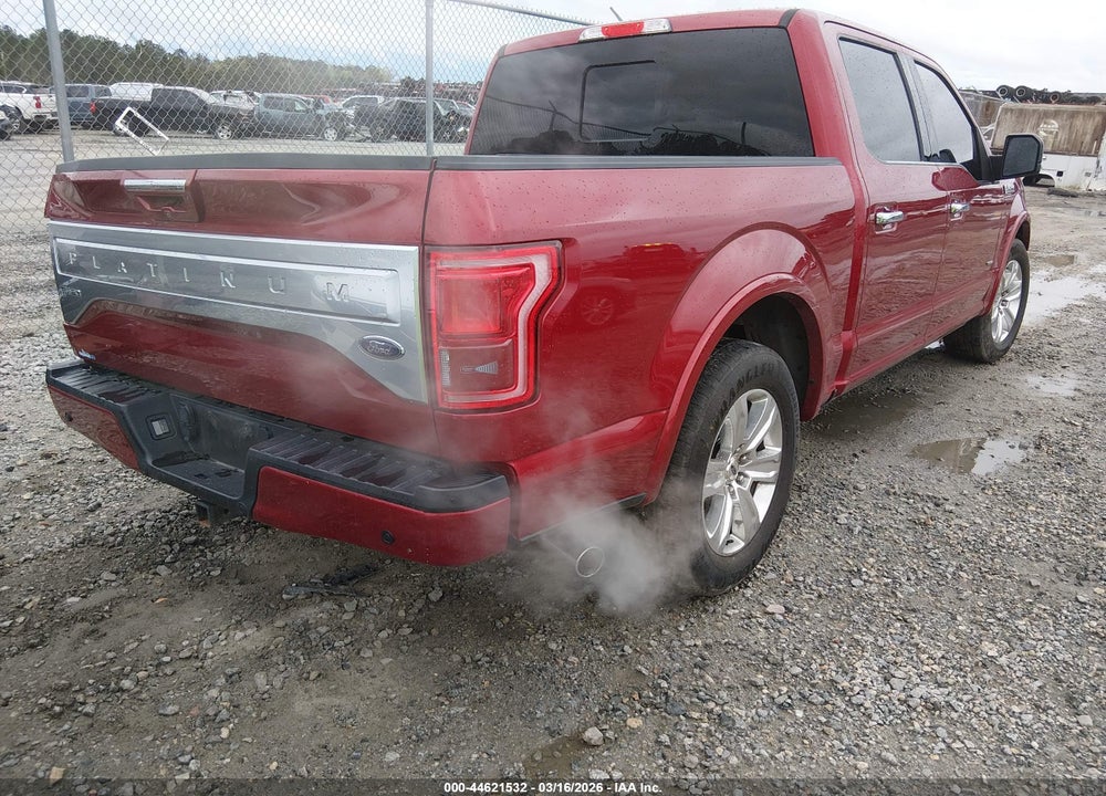 2017 FORD F-150 PLATINUM VIN: 1FTEW1CG2HFC56295