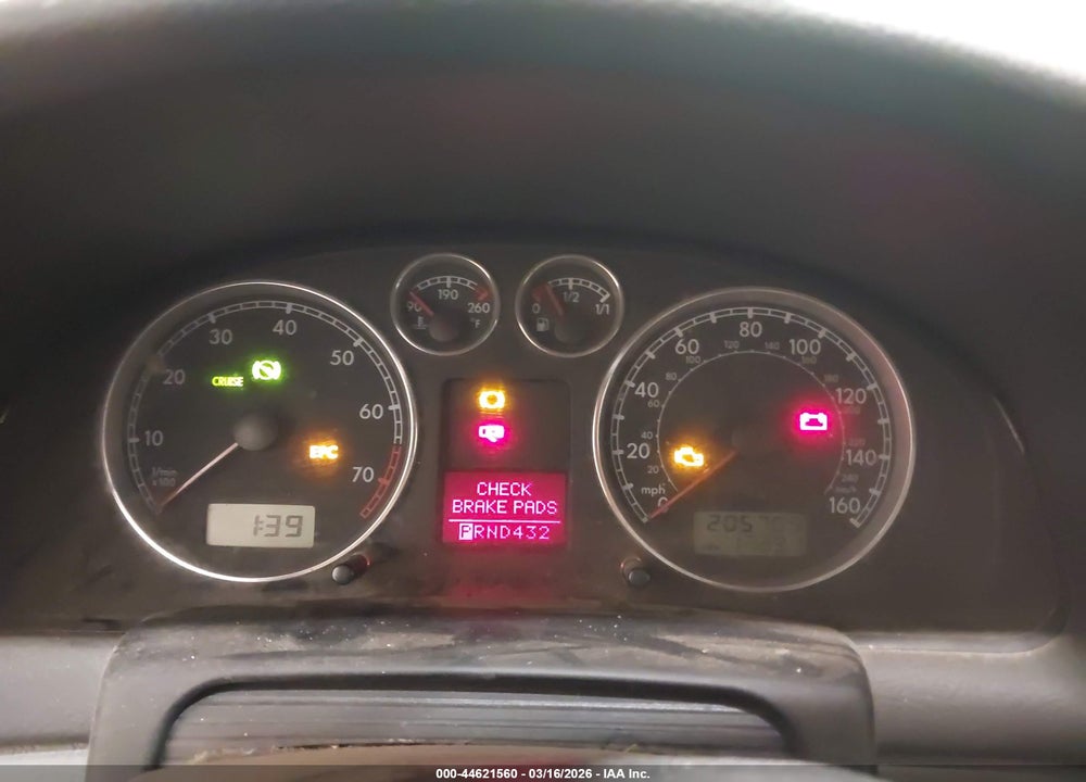 2003 VOLKSWAGEN PASSAT GLS VIN: WVWVD63B23E173455