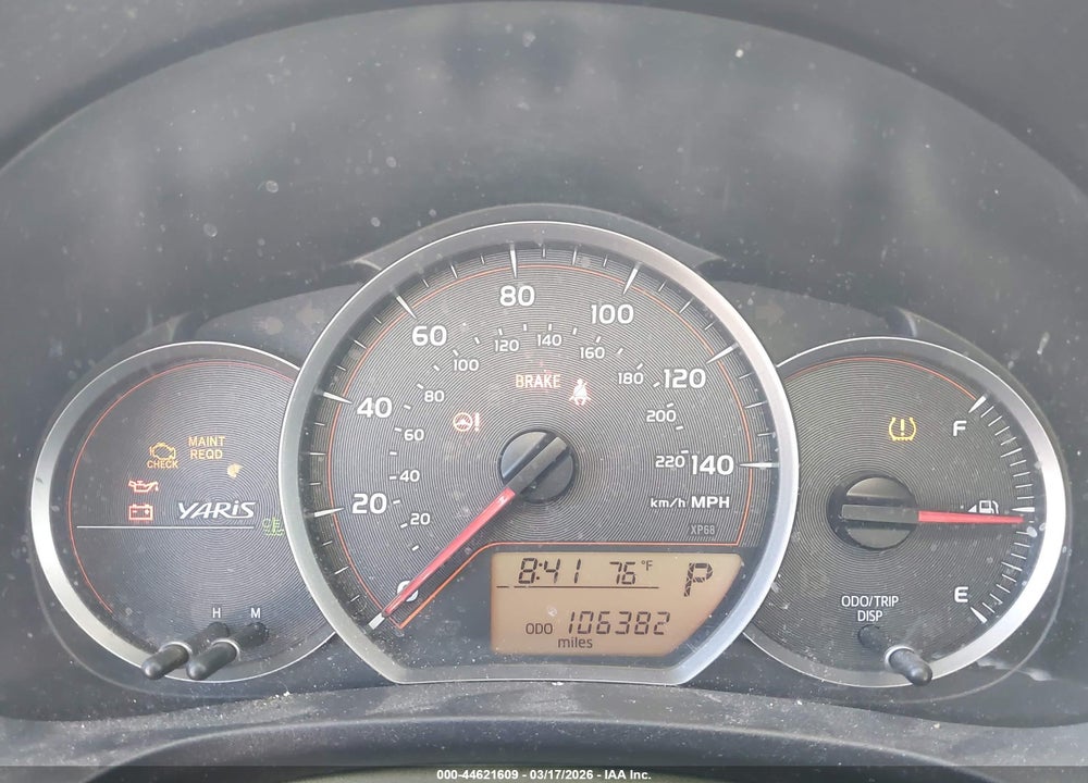2012 TOYOTA YARIS LE VIN: JTDKTUD38CD541449