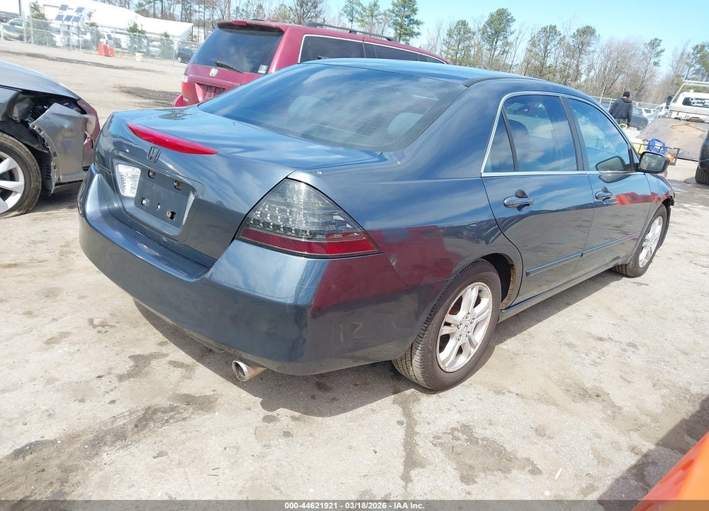 2007 HONDA ACCORD 2.4 SE VIN: 1HGCM56387A111286