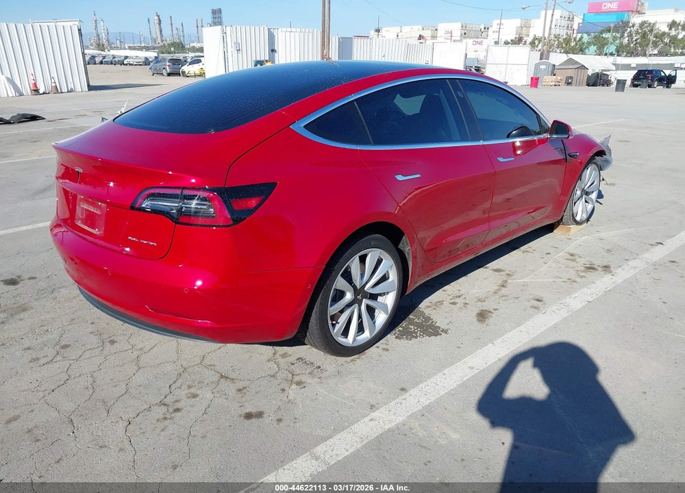 2018 TESLA MODEL 3 LONG RANGE/PERFORMANCE VIN: 5YJ3E1EB8JF091407