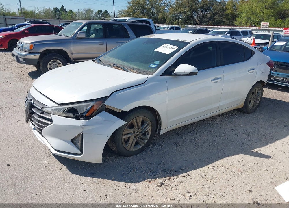 2019 HYUNDAI ELANTRA SEL VIN: 5NPD84LFXKH408884