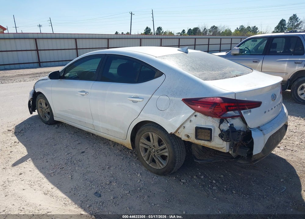 2019 HYUNDAI ELANTRA SEL VIN: 5NPD84LFXKH408884