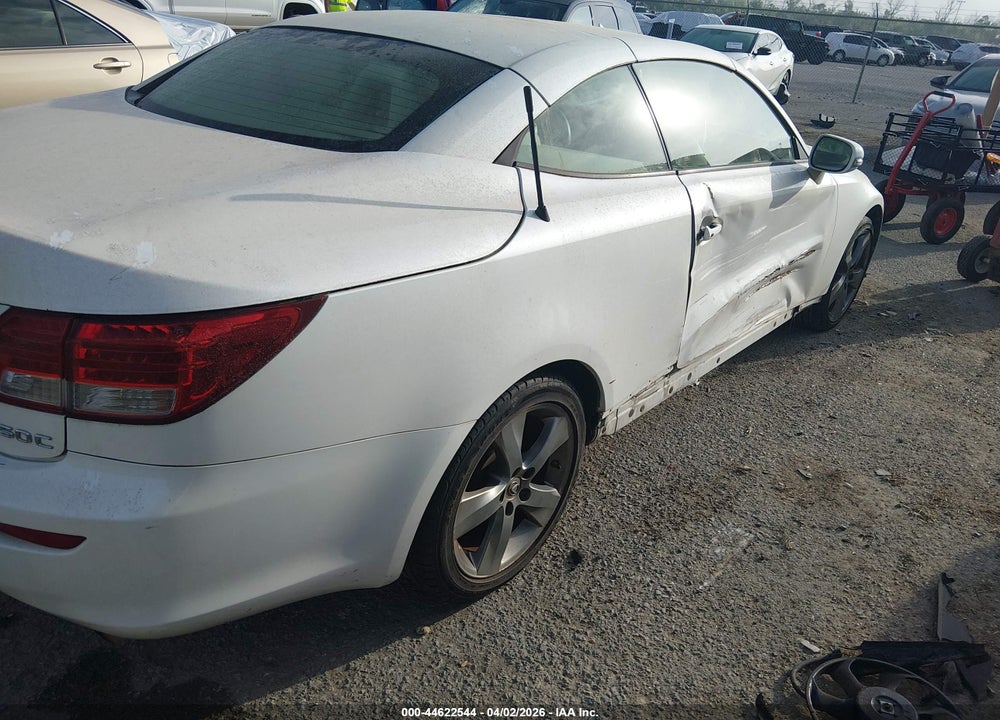2010 LEXUS IS 250C VIN: JTHFF2C26A2507538
