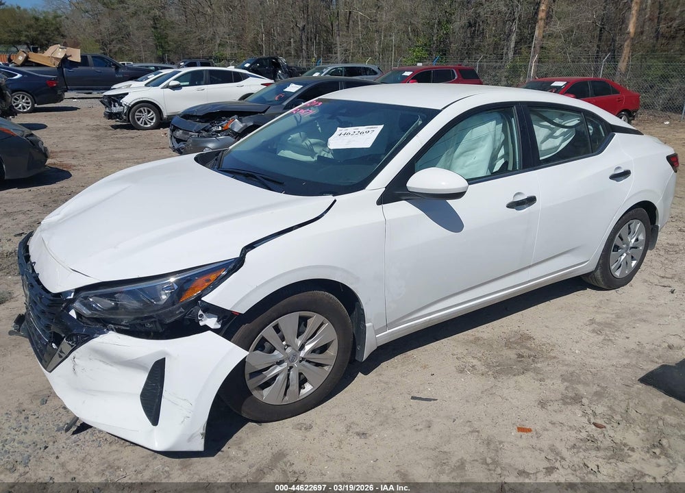 2025 NISSAN SENTRA S VIN: 3N1AB8BV6SY423571