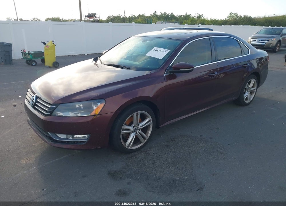 2012 VOLKSWAGEN PASSAT 3.6L V6 SE VIN: 1VWBM7A3XCC055117