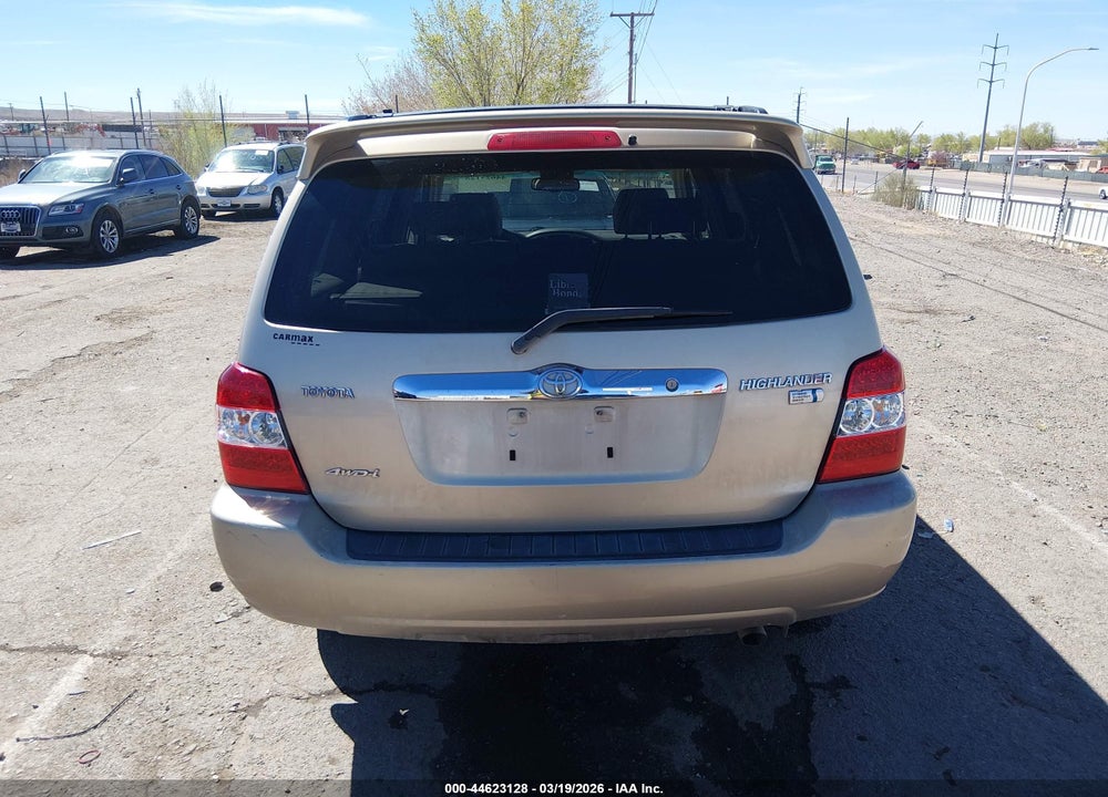 2007 TOYOTA HIGHLANDER HYBRID LIMITED V6 VIN: JTEEW21A670034800