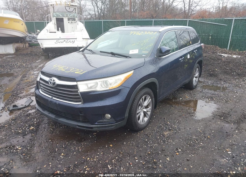 2014 TOYOTA HIGHLANDER XLE V6 VIN: 5TDJKRFH6ES053760