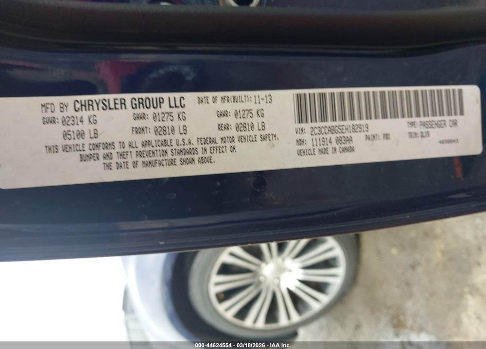 2014 CHRYSLER 300 300S VIN: 2C3CCABG5EH182919