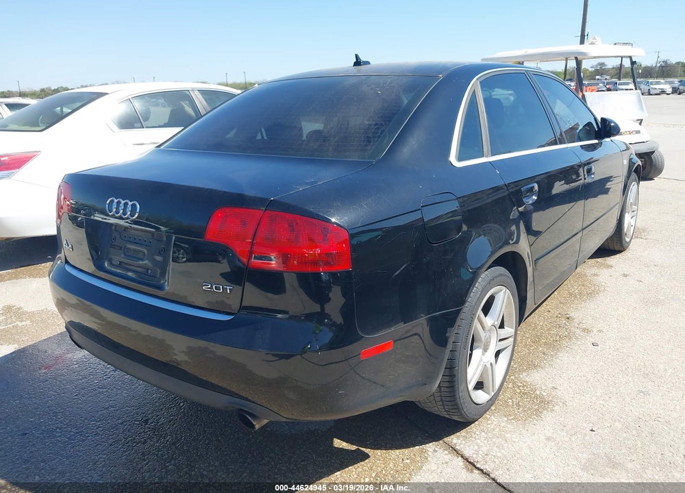 2007 AUDI A4 2.0T VIN: WAUAF78EX7A030670