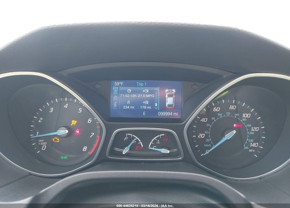 2014 FORD FOCUS SE VIN: 1FADP3K29EL186016