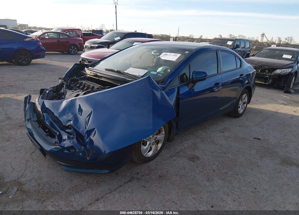 2014 HONDA CIVIC LX VIN: 19XFB2F51EE033431