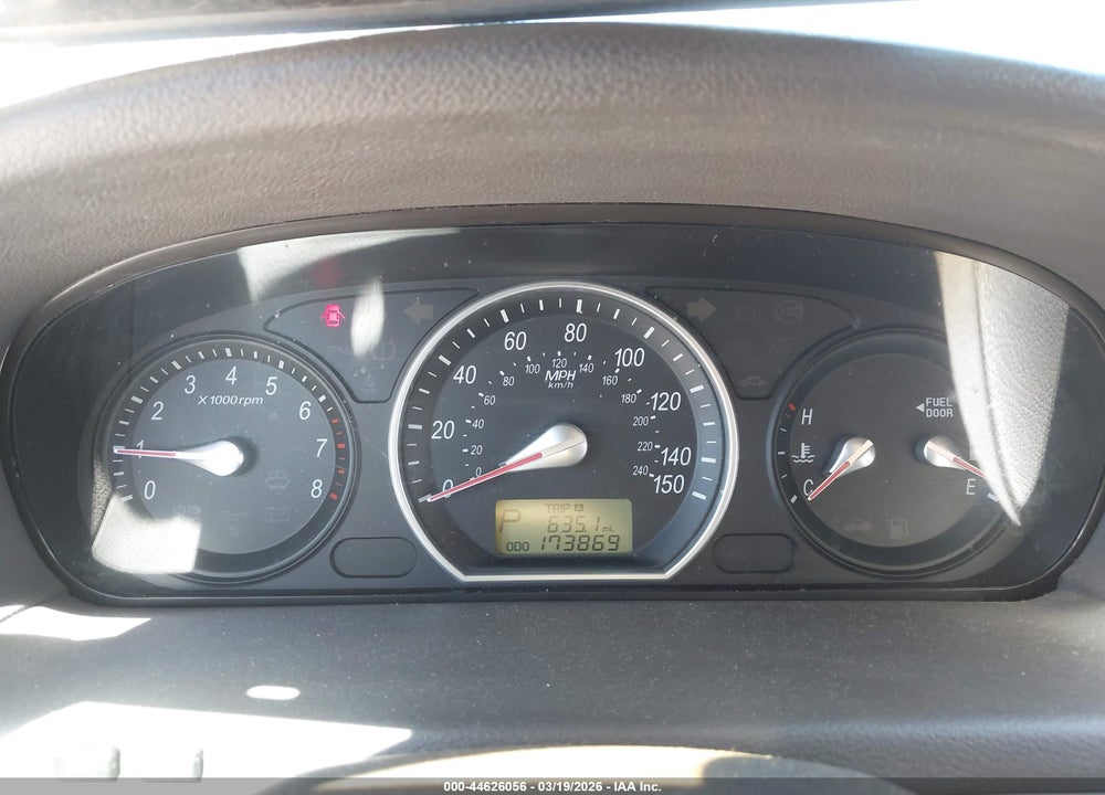 2008 HYUNDAI SONATA GLS VIN: 5NPET46CX8H308782