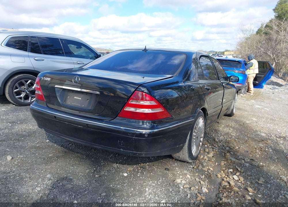 2001 MERCEDES-BENZ S 500 VIN: WDBNG75J11A158708