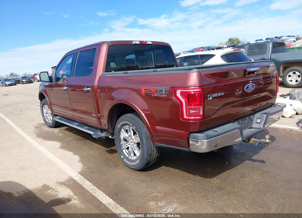 2016 FORD F-150 LARIAT VIN: 1FTEW1EF2GKF90322