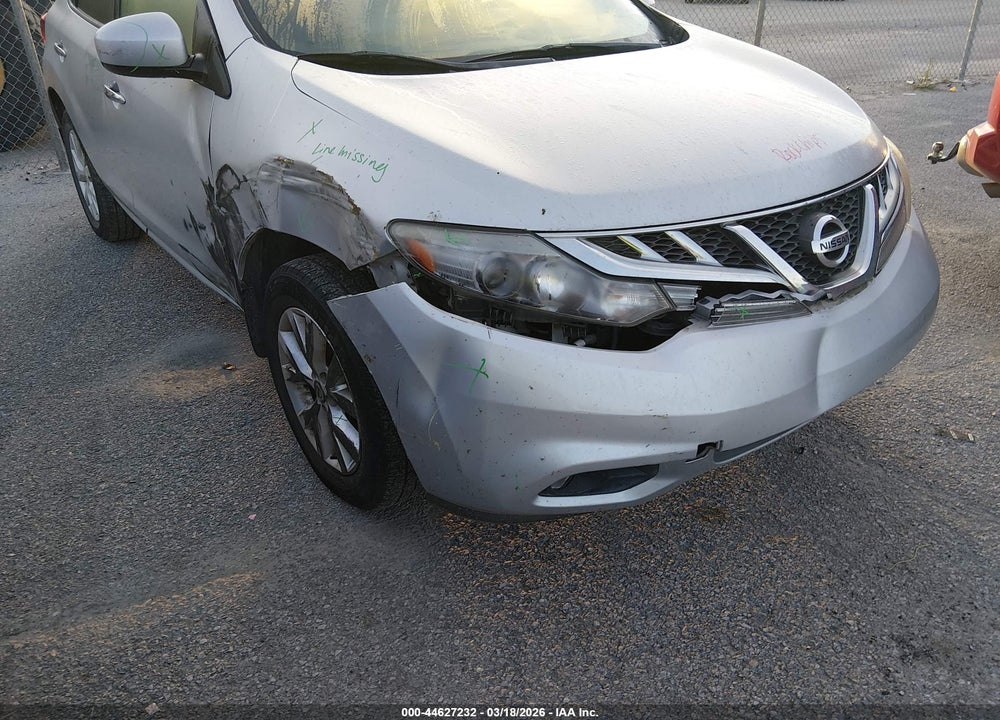 2013 NISSAN MURANO SL VIN: JN8AZ1MU3DW203470