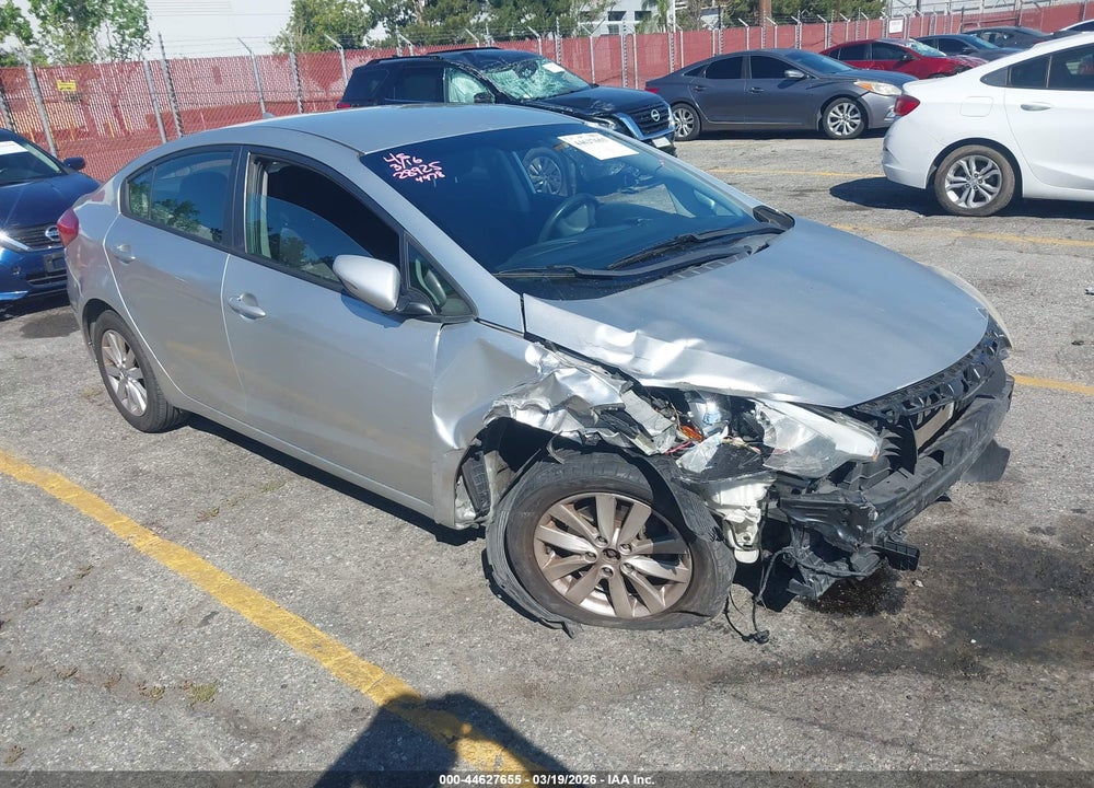 2014 KIA FORTE LX VIN: KNAFX4A62E5104478