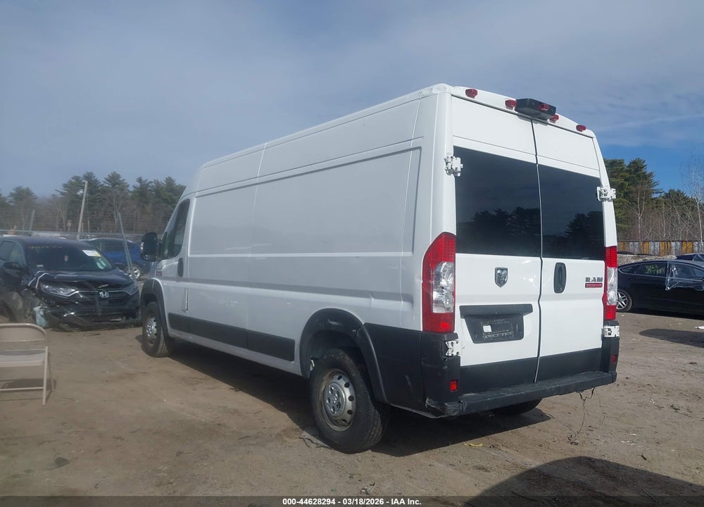 2022 RAM PROMASTER 2500 HIGH ROOF 159 WB VIN: 3C6LRVDG2NE125076