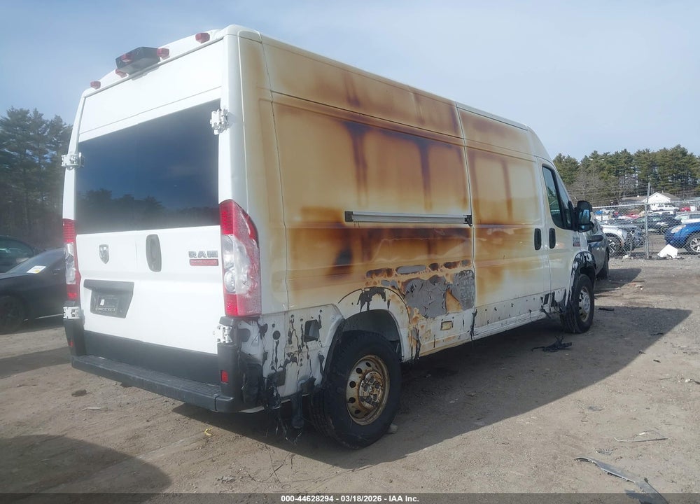 2022 RAM PROMASTER 2500 HIGH ROOF 159 WB VIN: 3C6LRVDG2NE125076