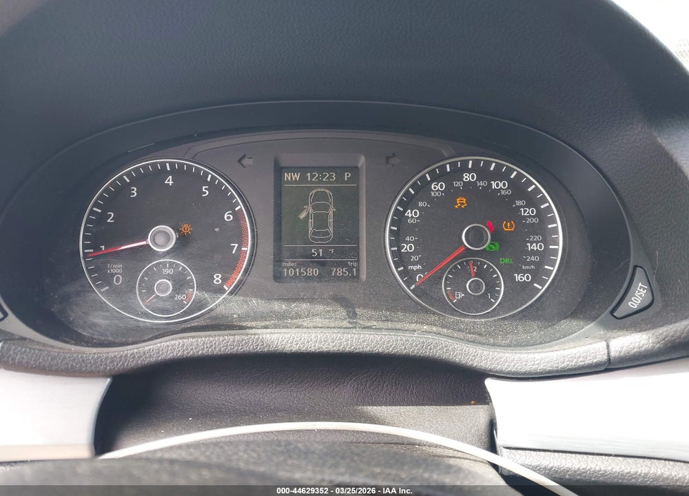 2012 VOLKSWAGEN PASSAT 2.5L SE VIN: 1VWBP7A30CC038916