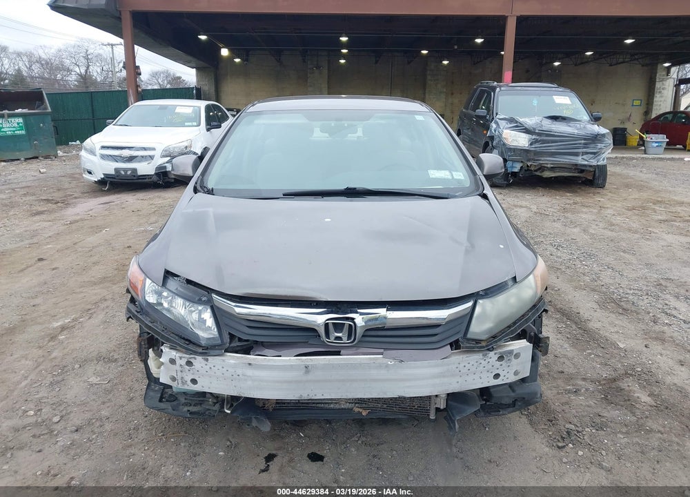2012 HONDA CIVIC LX VIN: 19XFB2F58CE092649
