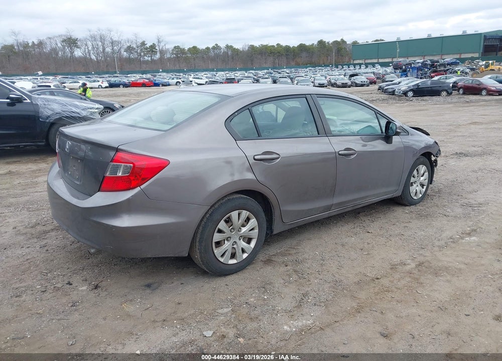 2012 HONDA CIVIC LX VIN: 19XFB2F58CE092649