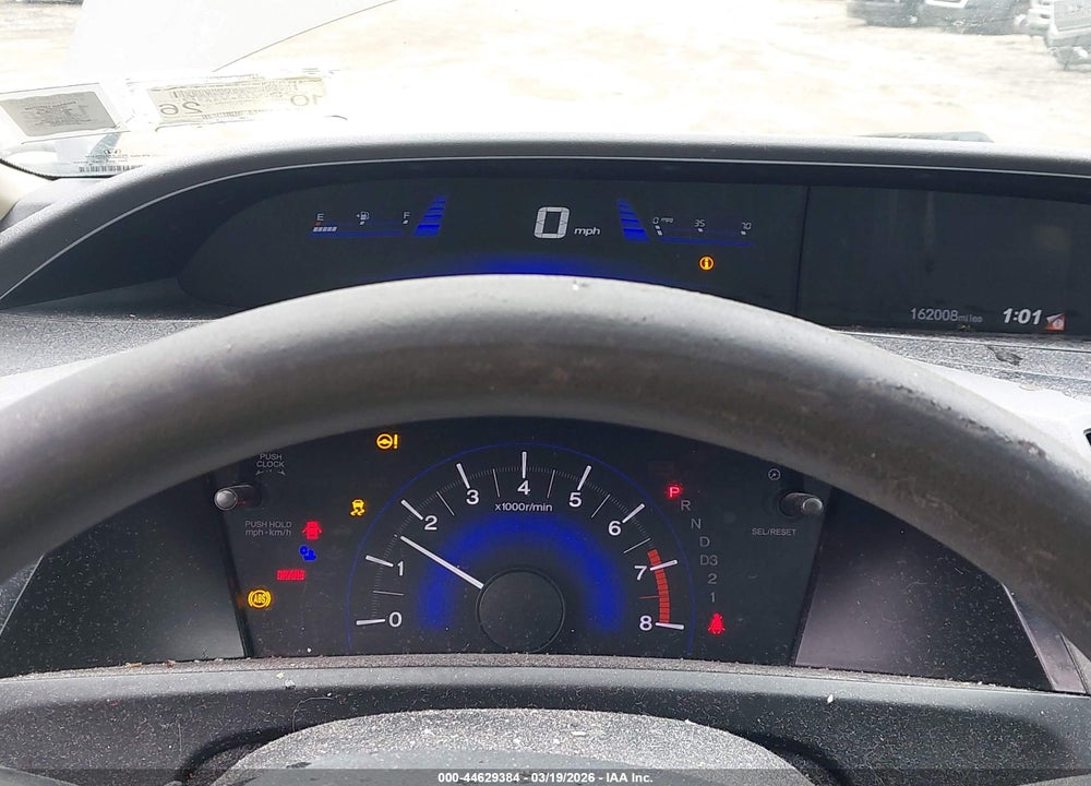 2012 HONDA CIVIC LX VIN: 19XFB2F58CE092649