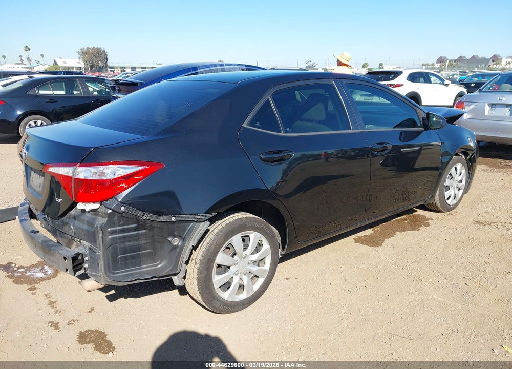 2016 TOYOTA COROLLA LE VIN: 5YFBURHE8GP568546