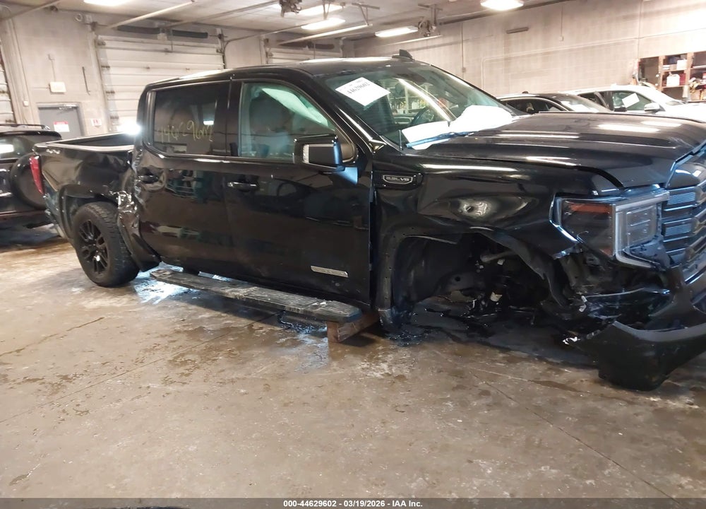 2022 GMC SIERRA 1500 4WD  SHORT BOX ELEVATION VIN: 3GTUUCED3NG557989