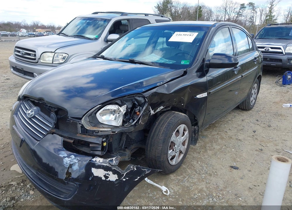 2007 HYUNDAI ACCENT GLS VIN: KMHCN46C37U087639