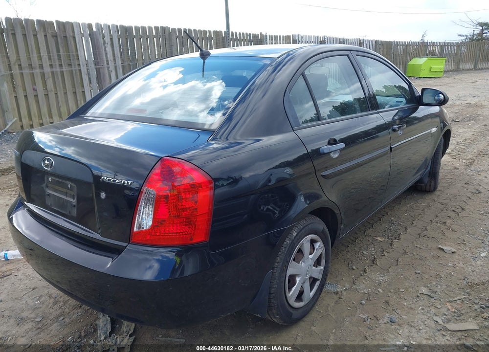 2007 HYUNDAI ACCENT GLS VIN: KMHCN46C37U087639