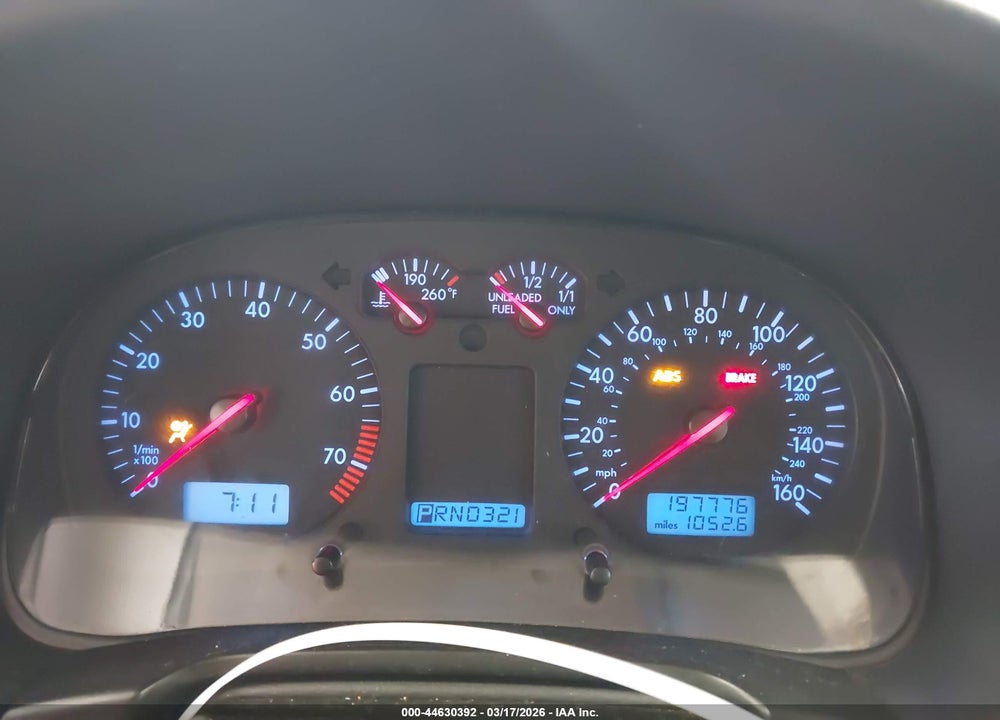 2000 VOLKSWAGEN JETTA GLS VIN: 3VWSC29M3YM000808